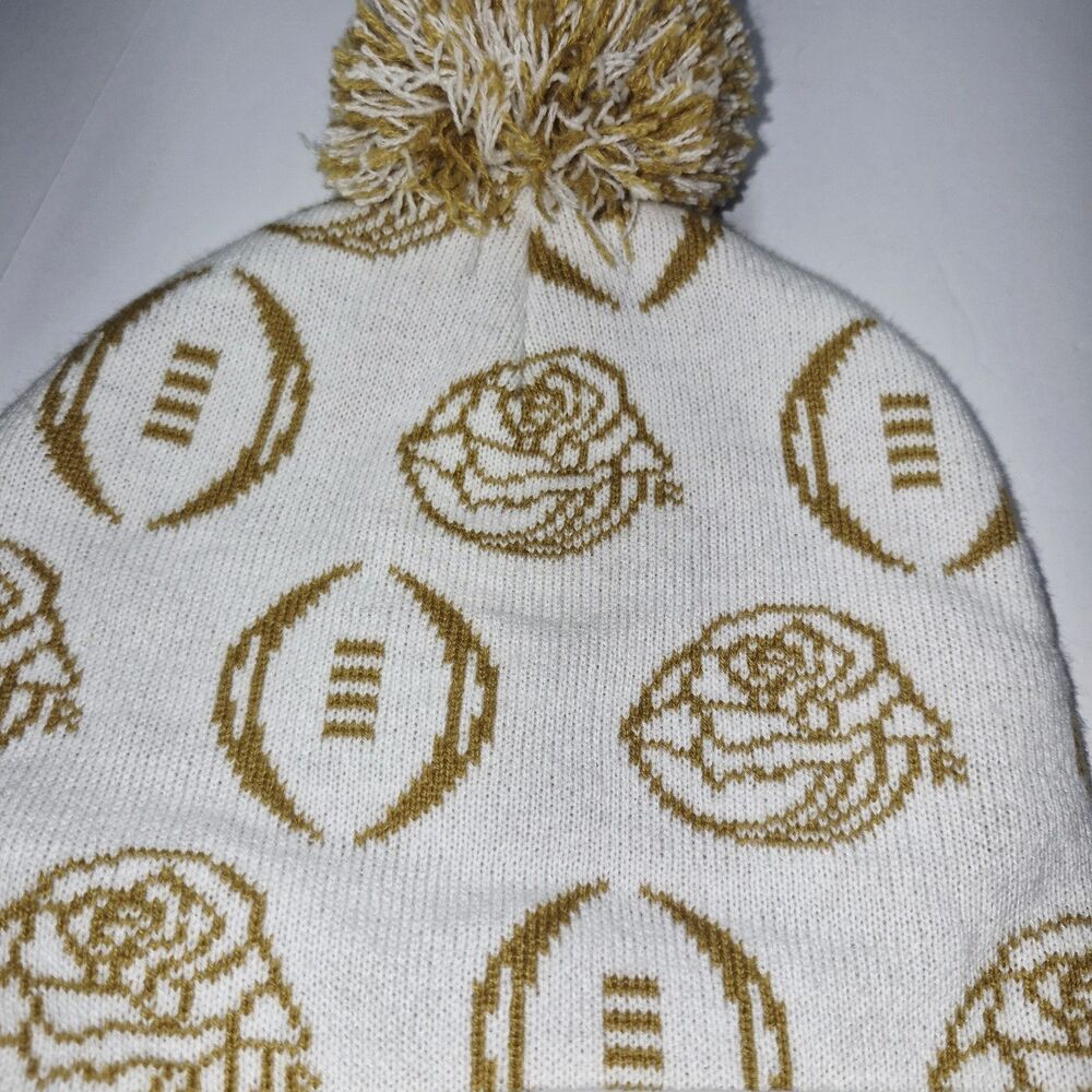 Ohio State Buckeyes 2025 Rose Bowl Beanie Hat NWT CFP Quarterfinal Pom - Picture 6 of 7